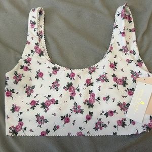 COPY - NWT Spiritual Gangster White Floral Sports Bra